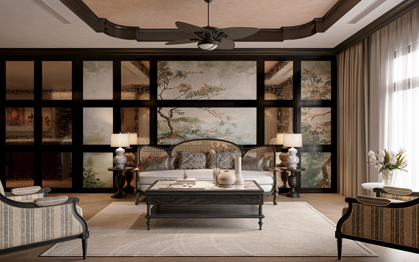 thi công nội thất phòng khách