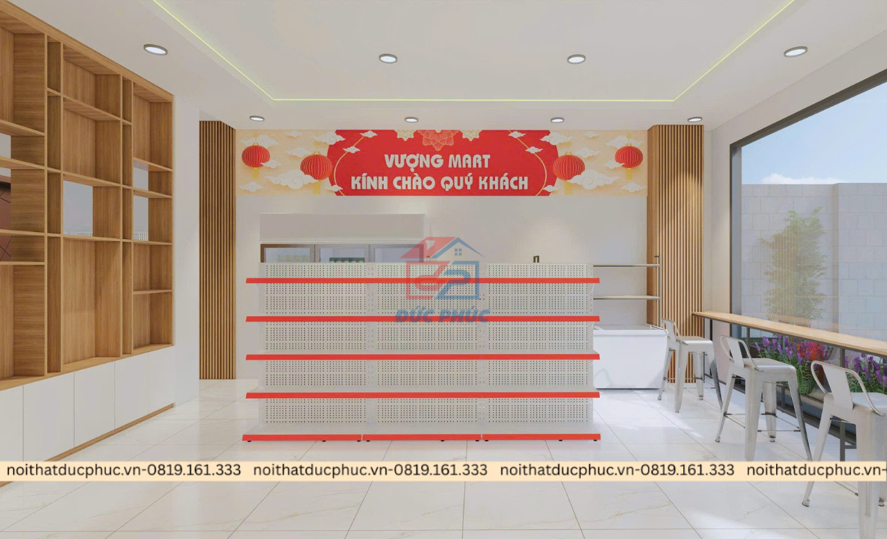 nội thất siêu thị