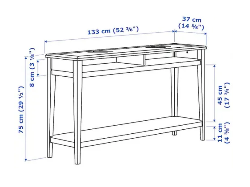 Bàn console gỗ