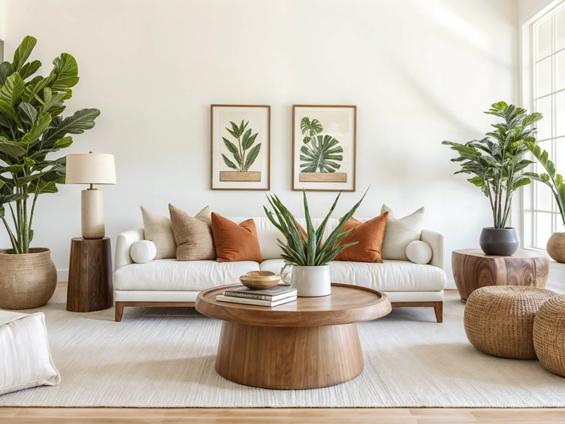Bàn sofa hình tròn