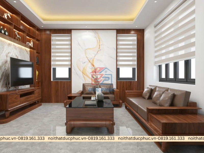nội thất phòng khách nhà ống