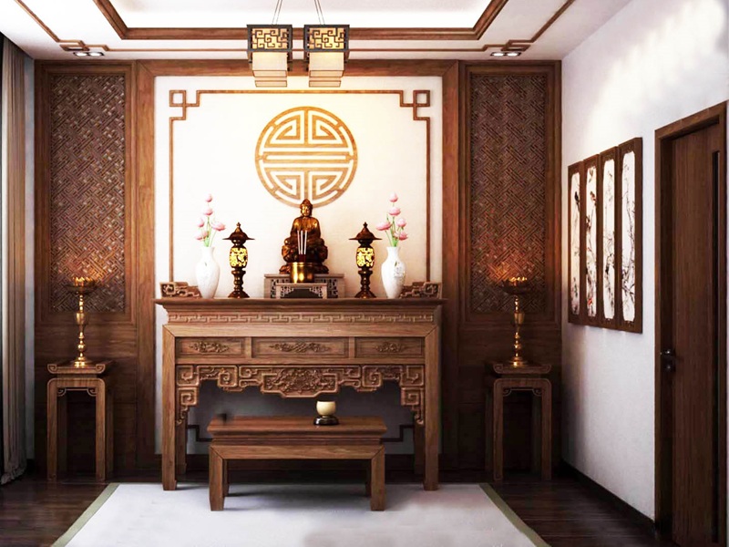 Phòng thờ trong những biệt thự