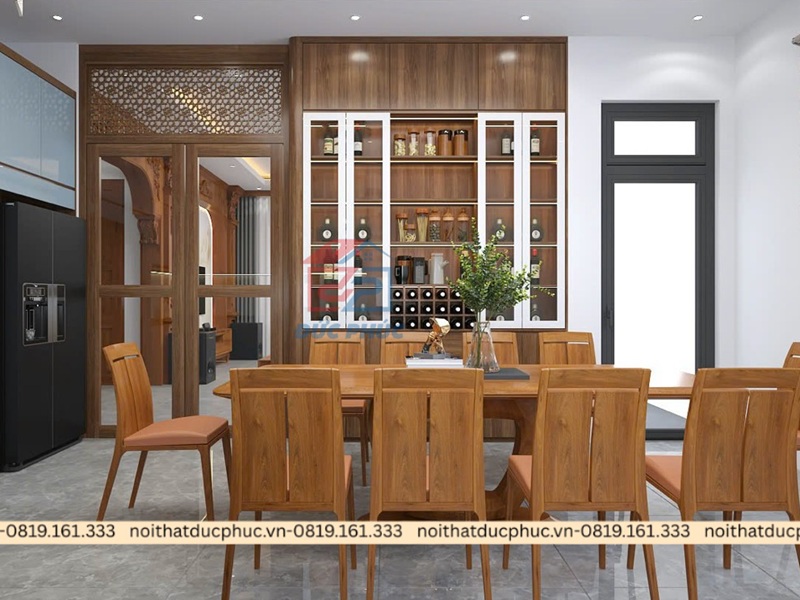 Tủ rượu gỗ công nghiệp